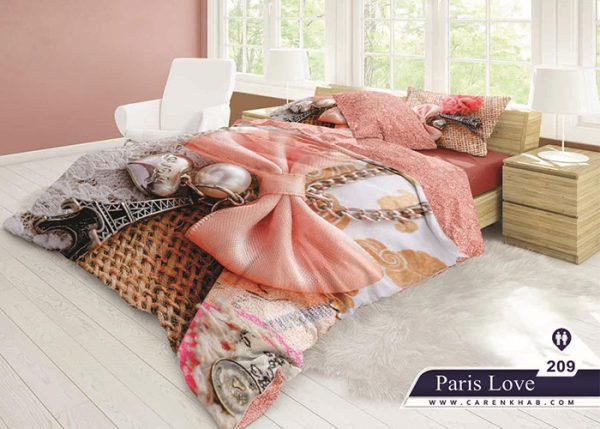 فروش لحاف روتختی کارن مدل پاریس لاو PARIS LOVE در فروشگاه آنلاین و نمایندگی مرکزی فروش تشک خوشخواب در اصفهان