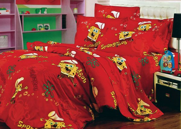 فروش لحاف روتختی نوجوان کارینا مدل باب اسفنجی SPONGE BOBE C در فروشگاه آنلاین و نمایندگی مرکزی فروش تشک خوشخواب در اصفهان